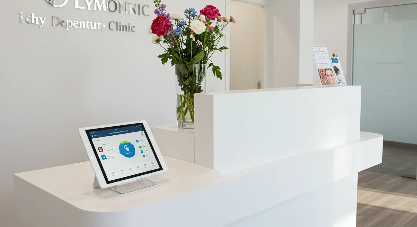 AI chatbot for dentists handling appointment booking, recall reminders, and patient triage on dental clinic website