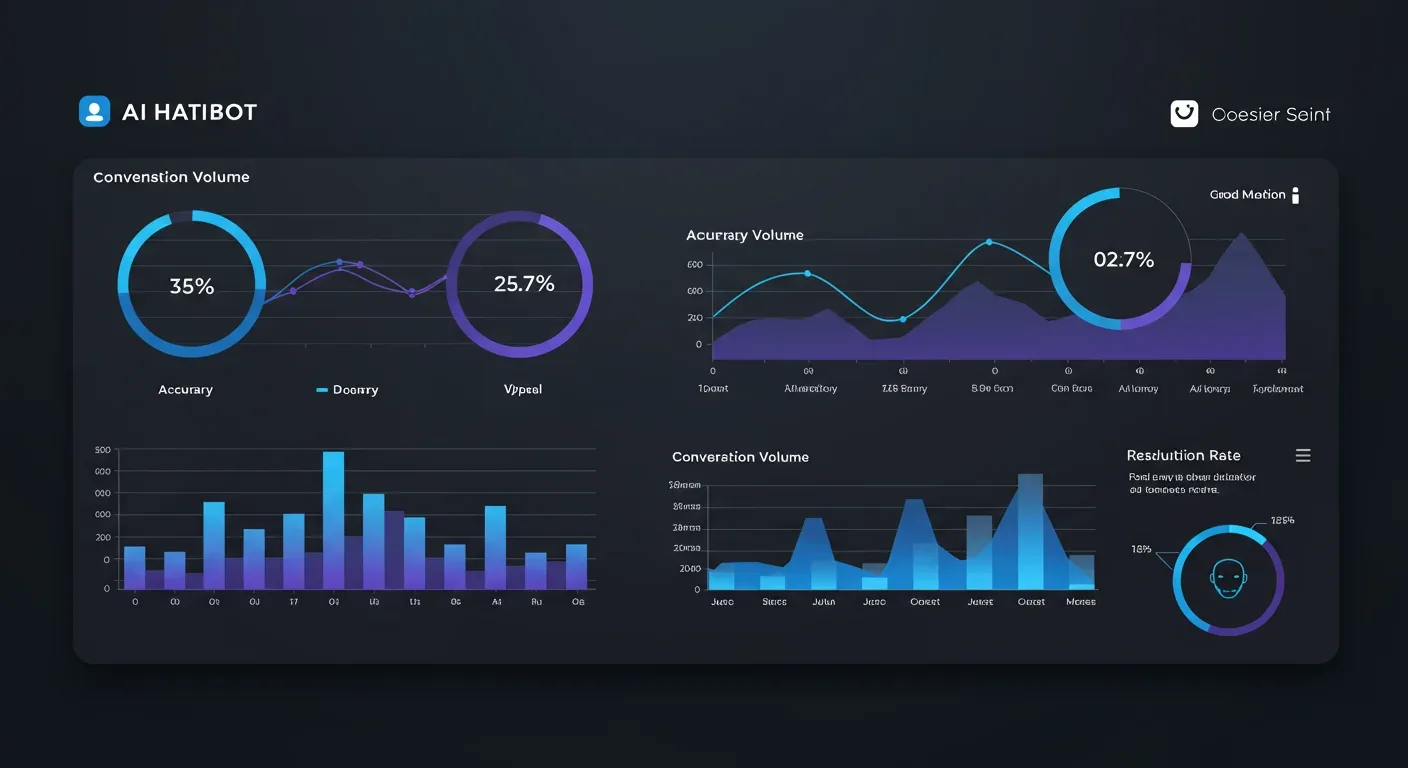 Evaluation dashboard showing accuracy scores by question category